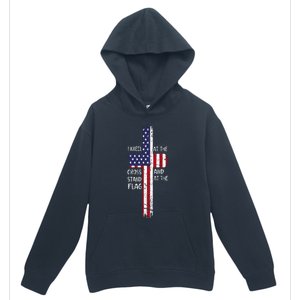 Kneel Cross At The Cross Memorial Day Never Forget Veteran Urban Pullover Hoodie