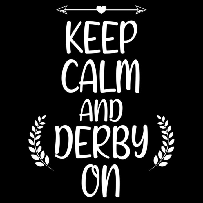 Keep Calm And Derby On Funny Cute Pride Horse Lovers Gift Cooling Performance Crew T-Shirt