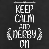 Keep Calm And Derby On Funny Cute Pride Horse Lovers Gift Golf Towel