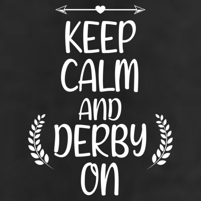 Keep Calm And Derby On Funny Cute Pride Horse Lovers Gift Golf Towel
