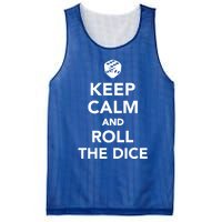 Keep Calm And Roll The Dice Meaningful Gift Mesh Reversible Basketball Jersey Tank