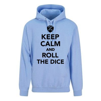 Keep Calm And Roll The Dice Meaningful Gift Unisex Surf Hoodie