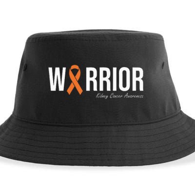 Kidney Cancer Awareness Orange Ribbon Sustainable Bucket Hat