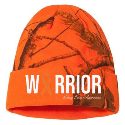 Kidney Cancer Awareness Orange Ribbon Kati Licensed 12" Camo Beanie