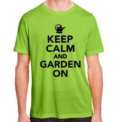 Keep Calm And Garden On Gift Adult ChromaSoft Performance T-Shirt