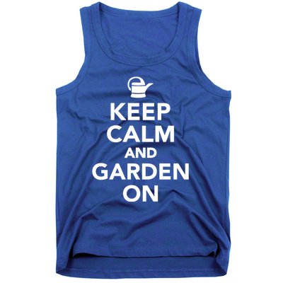 Keep Calm And Garden On Gift Tank Top