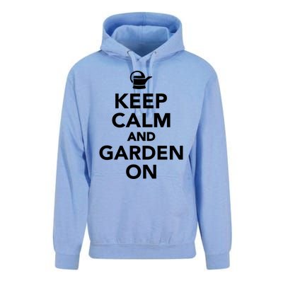 Keep Calm And Garden On Gift Unisex Surf Hoodie