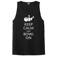 Keep Calm And Bowl On Funny Bowling Bowler PosiCharge Competitor Tank