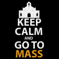 Keep Calm And Go To Mass Vintage Church Bible God Christian  Bucket Hat