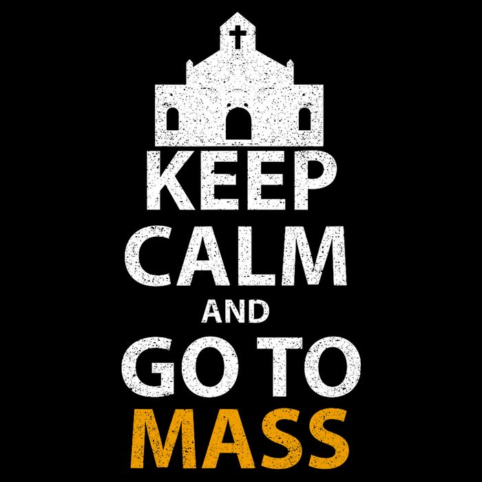 Keep Calm And Go To Mass Vintage Church Bible God Christian  Bucket Hat
