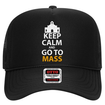 Keep Calm And Go To Mass Vintage Church Bible God Christian  Hat