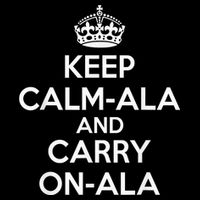 Keep Calm Ala And Carry On Ala Cropped Pullover Crew