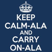 Keep Calm Ala And Carry On Ala 16 in Basic Backpack