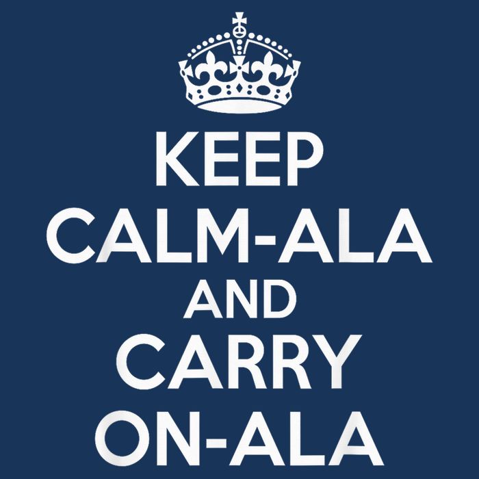 Keep Calm Ala And Carry On Ala 16 in Basic Backpack