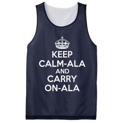 Keep Calm Ala And Carry On Ala Mesh Reversible Basketball Jersey Tank