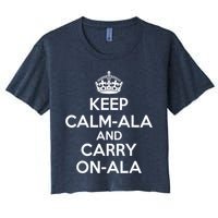 Keep Calm Ala And Carry On Ala Women's Crop Top Tee
