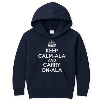 Keep Calm Ala And Carry On Ala Kids Hoodie