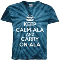 Keep Calm Ala And Carry On Ala Kids Tie-Dye T-Shirt