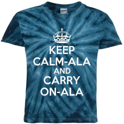 Keep Calm Ala And Carry On Ala Kids Tie-Dye T-Shirt