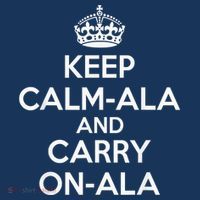 Keep Calm Ala And Carry On Ala Zip Tote Bag