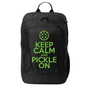 Keep Calm and Pickle On Pickleball with Pickle Ball City Backpack