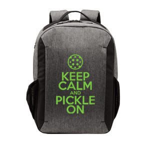 Keep Calm and Pickle On Pickleball with Pickle Ball Vector Backpack