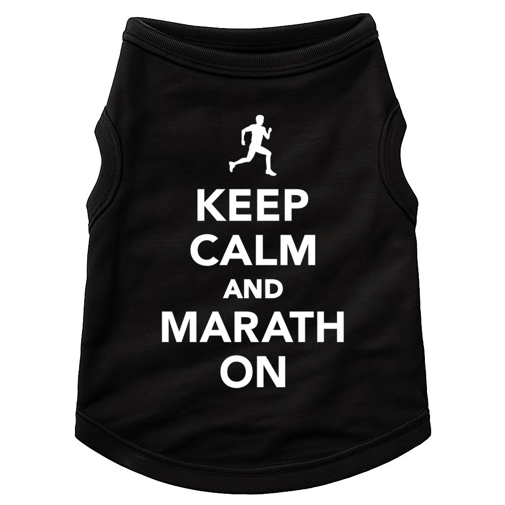 Keep Calm And Marathon Gift Doggie Tank