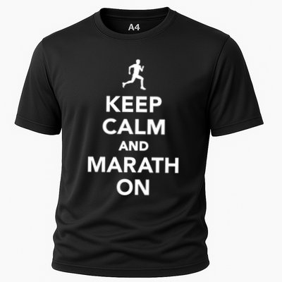 Keep Calm And Marathon Gift Performance Shirt
