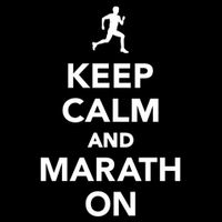 Keep Calm And Marathon Gift Cooling Performance Crew T-Shirt