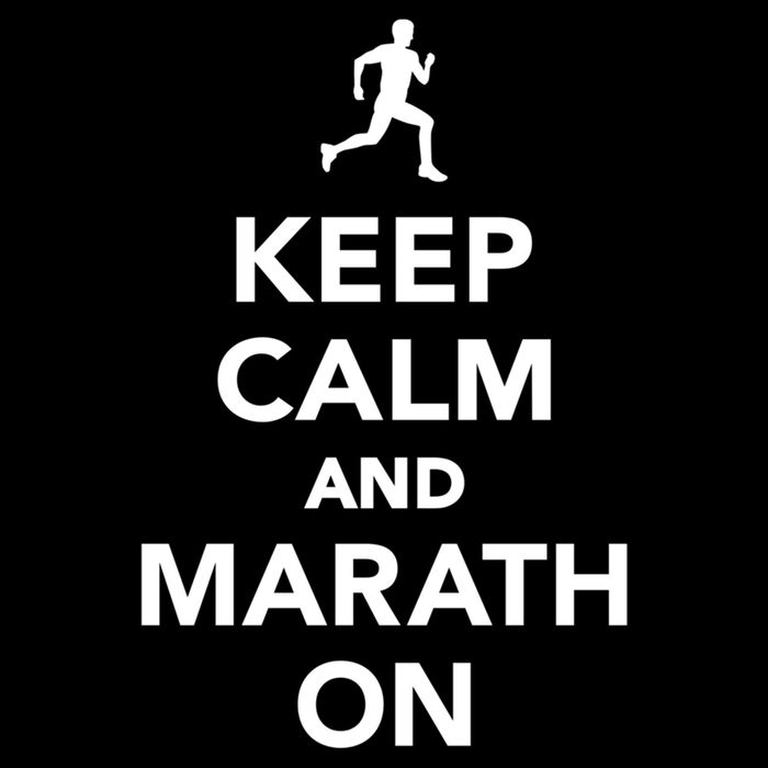 Keep Calm And Marathon Gift Cooling Performance Crew T-Shirt