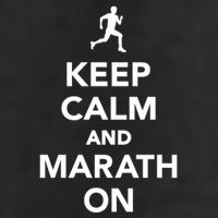 Keep Calm And Marathon Gift Adult Drive Performance Visor
