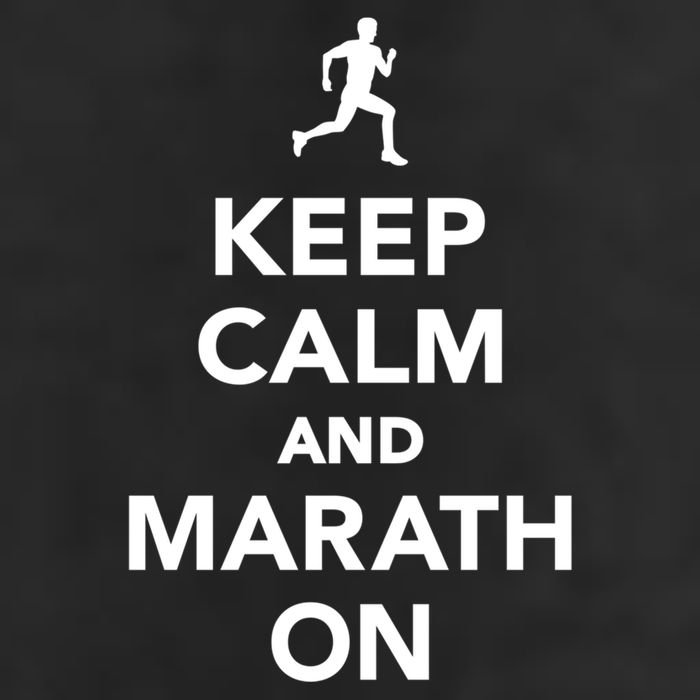 Keep Calm And Marathon Gift 11oz C Handle Ceramic Mug