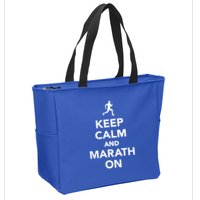 Keep Calm And Marathon Gift Zip Tote Bag