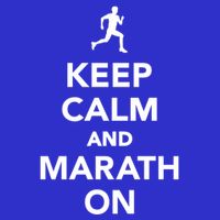 Keep Calm And Marathon Gift Zip Tote Bag