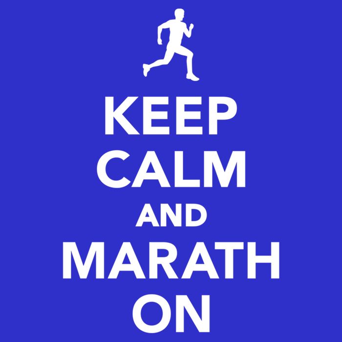 Keep Calm And Marathon Gift Zip Tote Bag