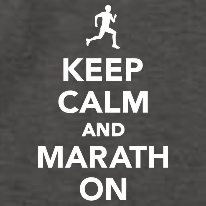 Keep Calm And Marathon Gift Vector Backpack