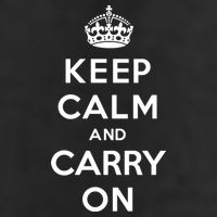 Keep Calm And Carry On Adult Drive Performance Visor