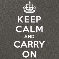 Keep Calm And Carry On Cotton Canvas Backpack