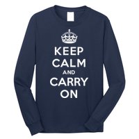 Keep Calm And Carry On Long Sleeve Shirt