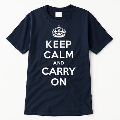 Keep Calm And Carry On Tall T-Shirt