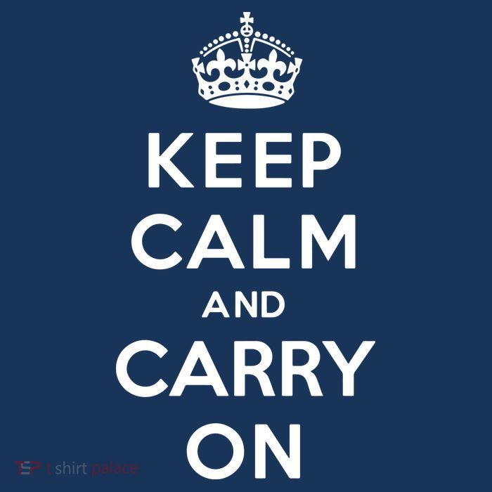 Keep Calm And Carry On 7-Panel Snapback Hat