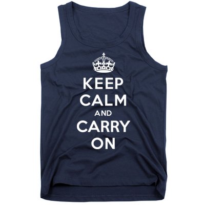 Keep Calm And Carry On Tank Top