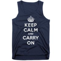 Keep Calm And Carry On Tank Top