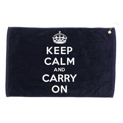 Keep Calm And Carry On Grommeted Golf Towel