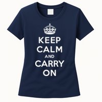 Keep Calm And Carry On Womens T-Shirt