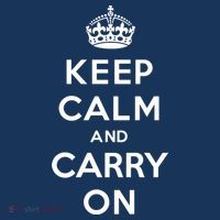 Keep Calm And Carry On Short Acrylic Beanie