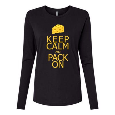 Keep Calm And Pack On Gift Womens Cotton Relaxed Long Sleeve T-Shirt