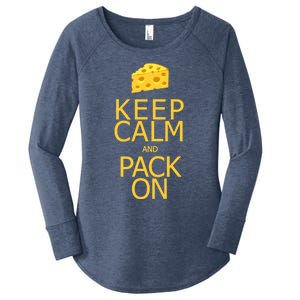 Keep Calm And Pack On Gift Women's Perfect Tri Tunic Long Sleeve Shirt