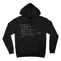 Keep Calm And Code On In JavaScript Hoodie