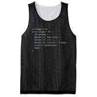 Keep Calm And Code On In JavaScript Mesh Reversible Basketball Jersey Tank